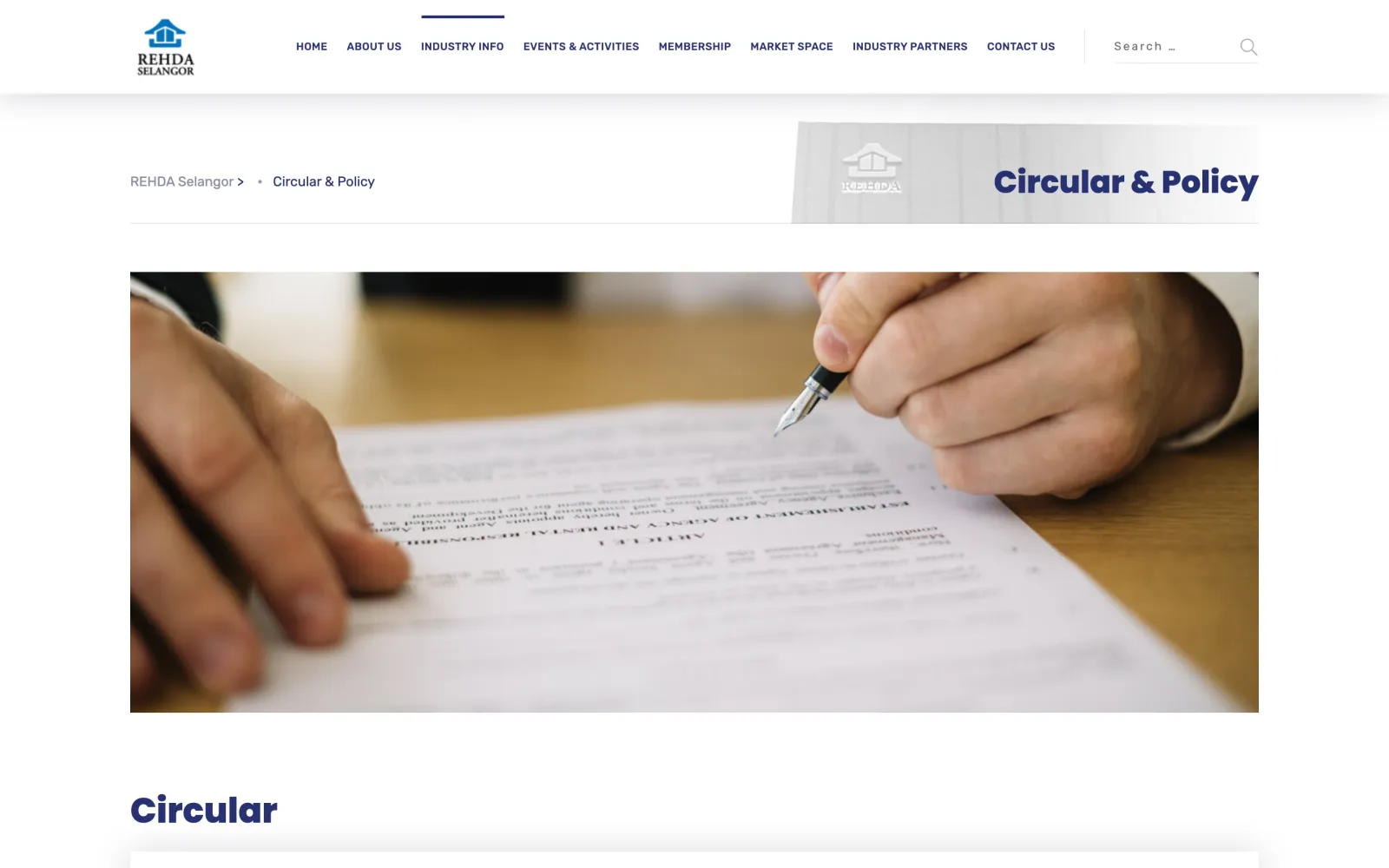 Circulars and policies for members